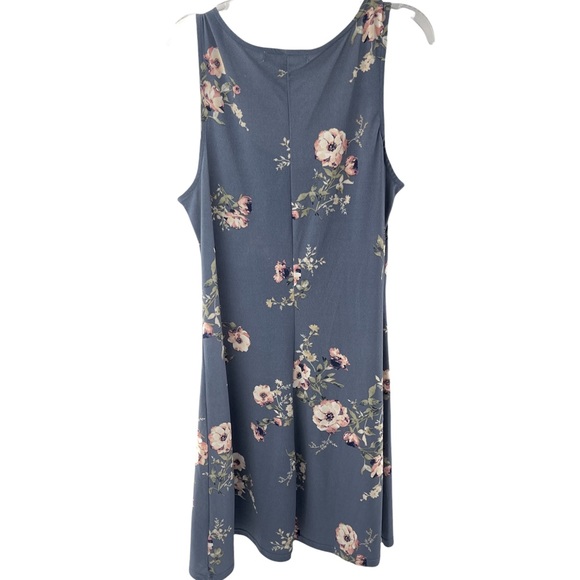 Wallflower Floral Midi Sleeveless V Neck Dress Large - Picture 12 of 12